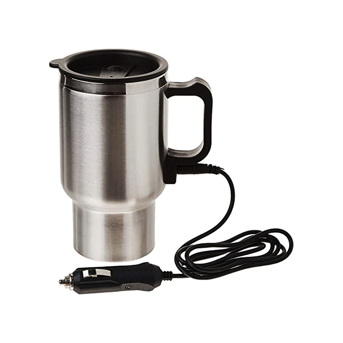 ARAÇ - OTO- 12V ÇELİK BARDAK KETTLE SU ISITICISI ÇAKMAKLIK FİŞLİ 