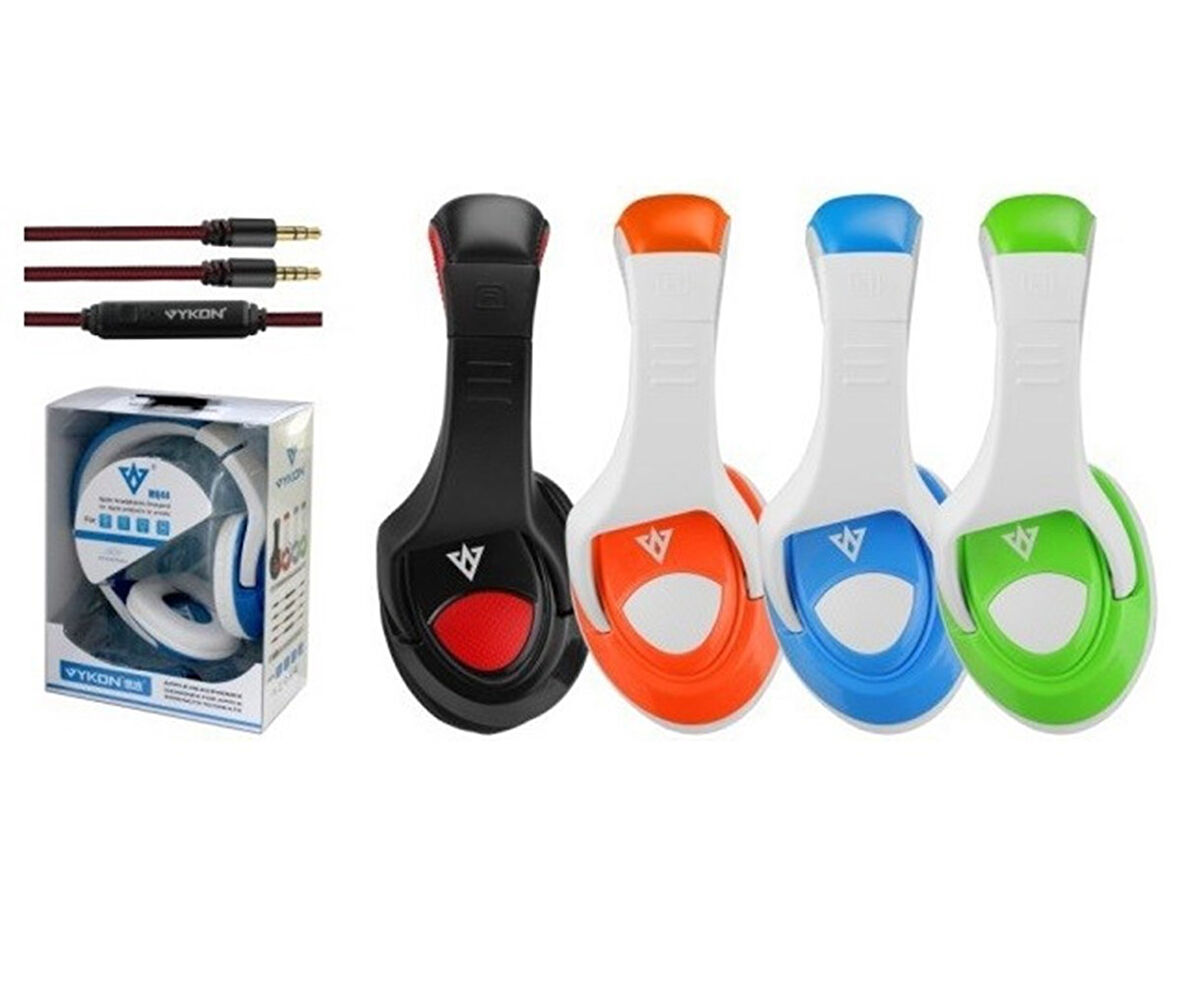 Vykon MQ4440mm Sürücülü Mikrofonlu Bilgisayar Kulaklığı Jak Girişli 