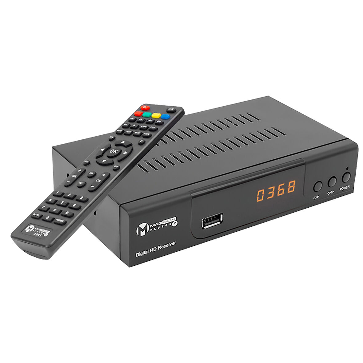 MAGBOX PLUTON S YENİ MODEL KASALI FULL HD UYDU ALICISI TKGSLİ (SCART+HD) HDMI KABLO DAHİL 