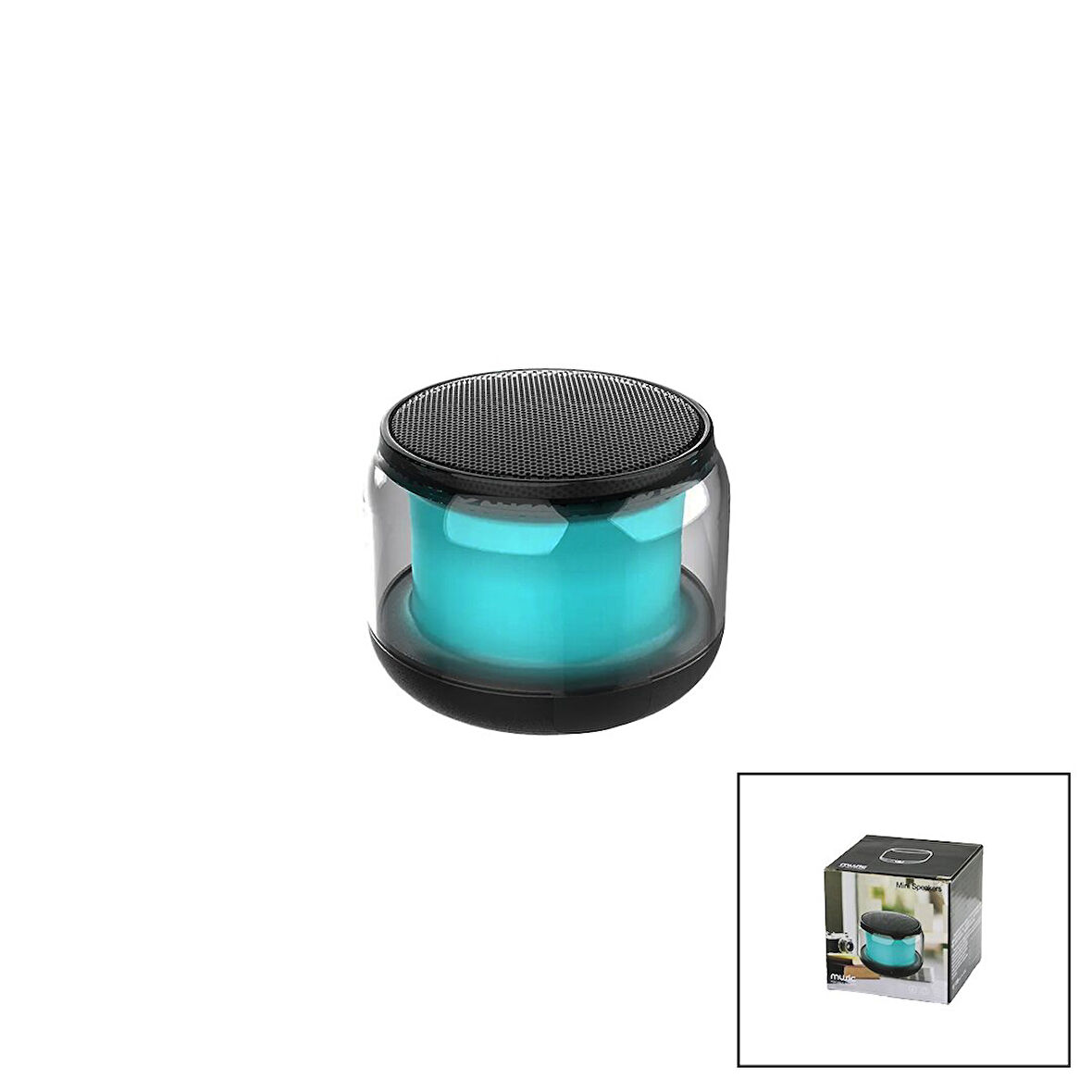 KAVANOZ MODELİ - GÖVDEB LUETOOTH WİRELESS MİNİ HOPARLÖR SPEAKER USB ŞARJLI - IŞIKLI5W 