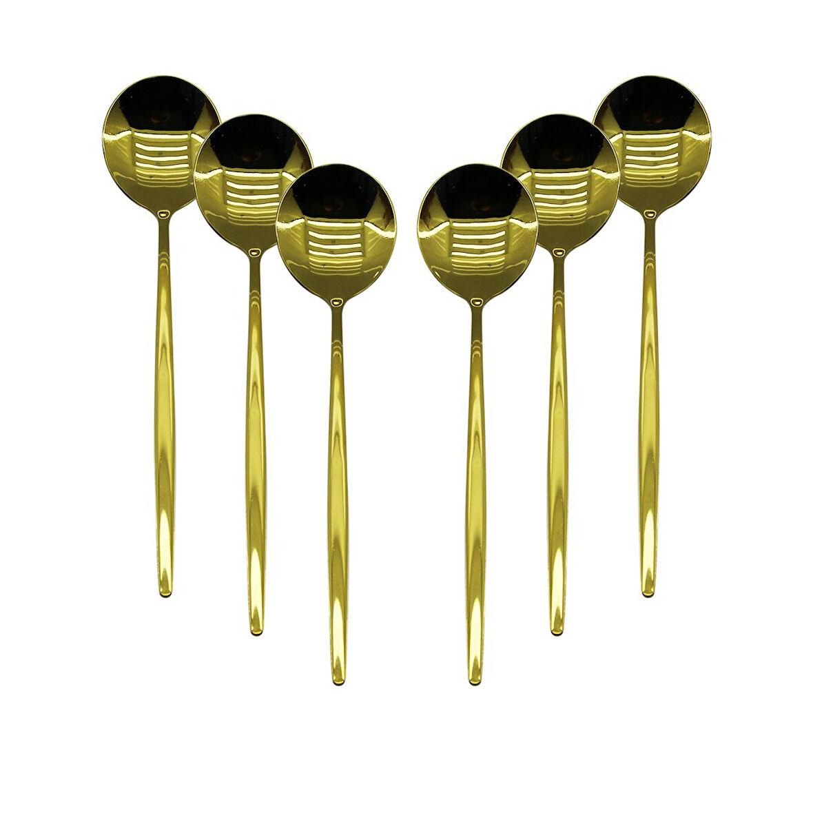 6 PCS GOLD YEMEK KAŞIK SETİ 