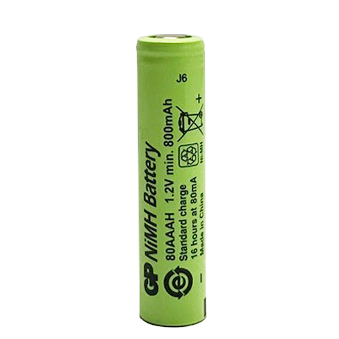 GP 80AAAH 1.2V 800MAH DÜZ KAFA ŞARJLI AAA İNCE KALEM PİL 