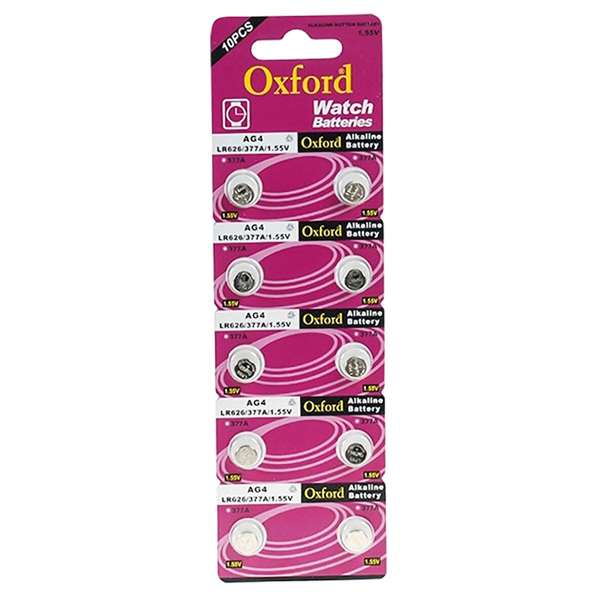 OXFORD AG4-377 LR626 ALKALİN SAAT PİLİ 10LU PAKET 
