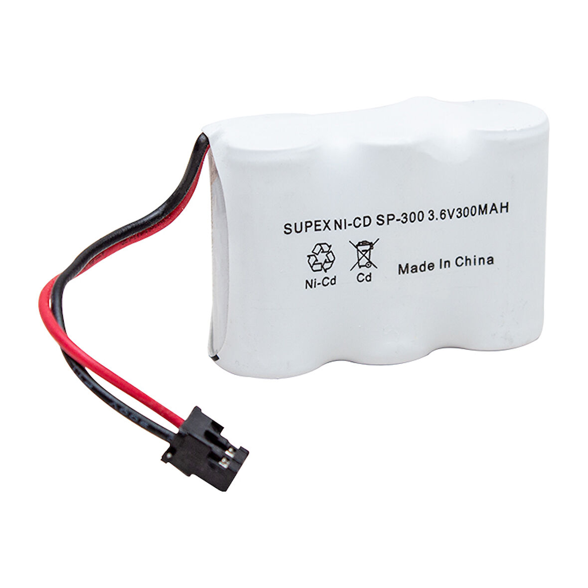 SUPEX NI-CD 3LÜ KISA AÇIK 3.6V 300 MAH TELSİZ TELEFON PİLİ (SP-300) 