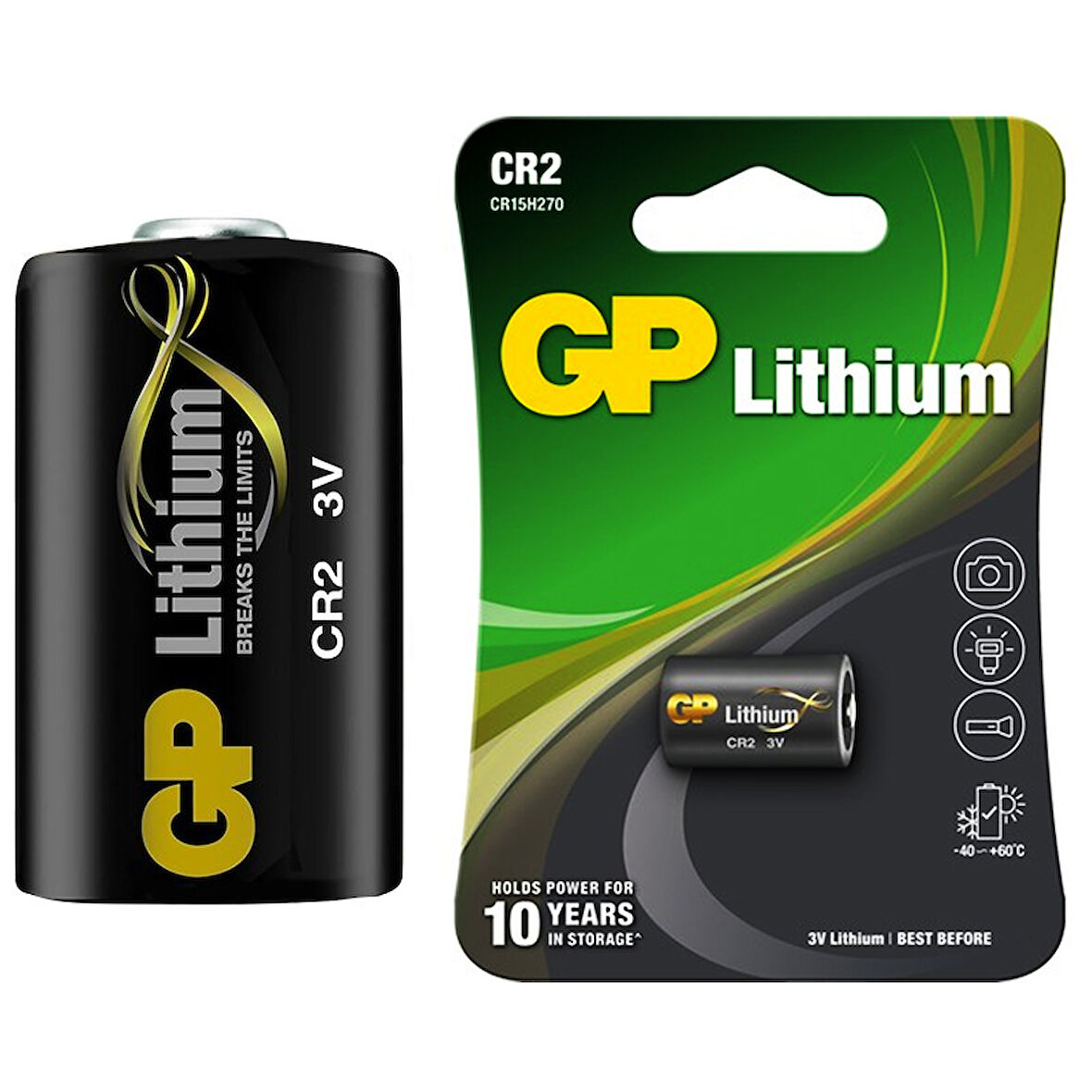 GP CR2 3 VOLT LİTHİUM FOT.MAK. PİLİ (CR2E-2UE1) 