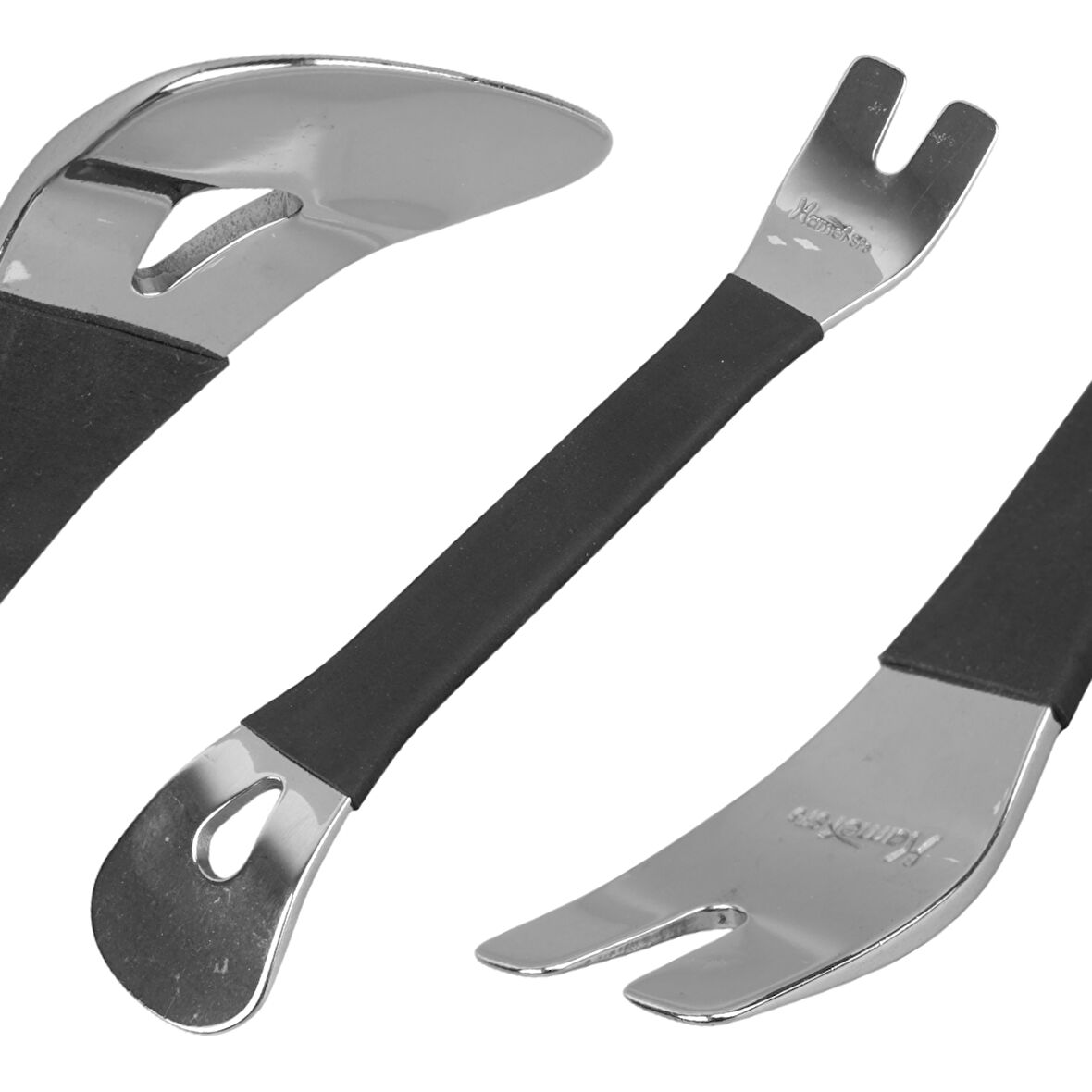 ARAÇ İÇİ SES SİSTEMİ SÖKME LEVYESİ KROM KAPLAMA ÇELİK (3X195MM) 