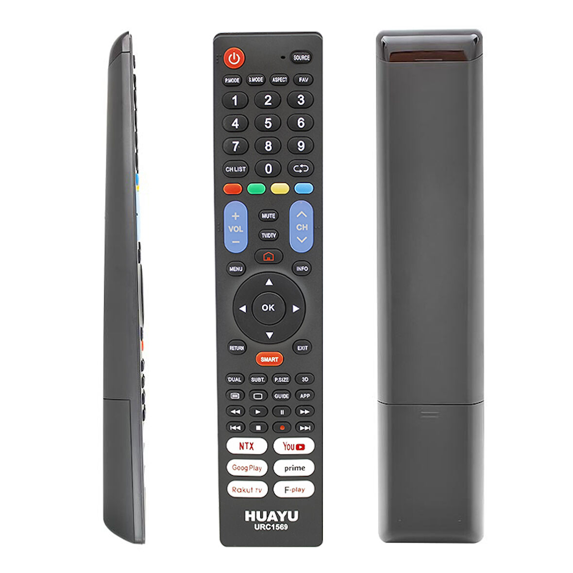 KL URC1569 NETFLIX-YOUTUBE-PRIME VIDEO-GOOGLE PLAY-RAKUTEN TUŞLU 7IN1 UNİVERSAL LCD LED TV AKILLI KUMANDA 