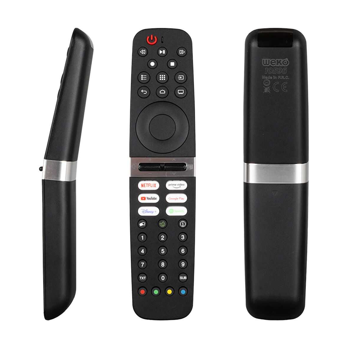 YOUTUBE-SPOTIFY-GOOGLE PLAY-DİSNEY+ TUŞLU  LCD LED TV KUMANDA 