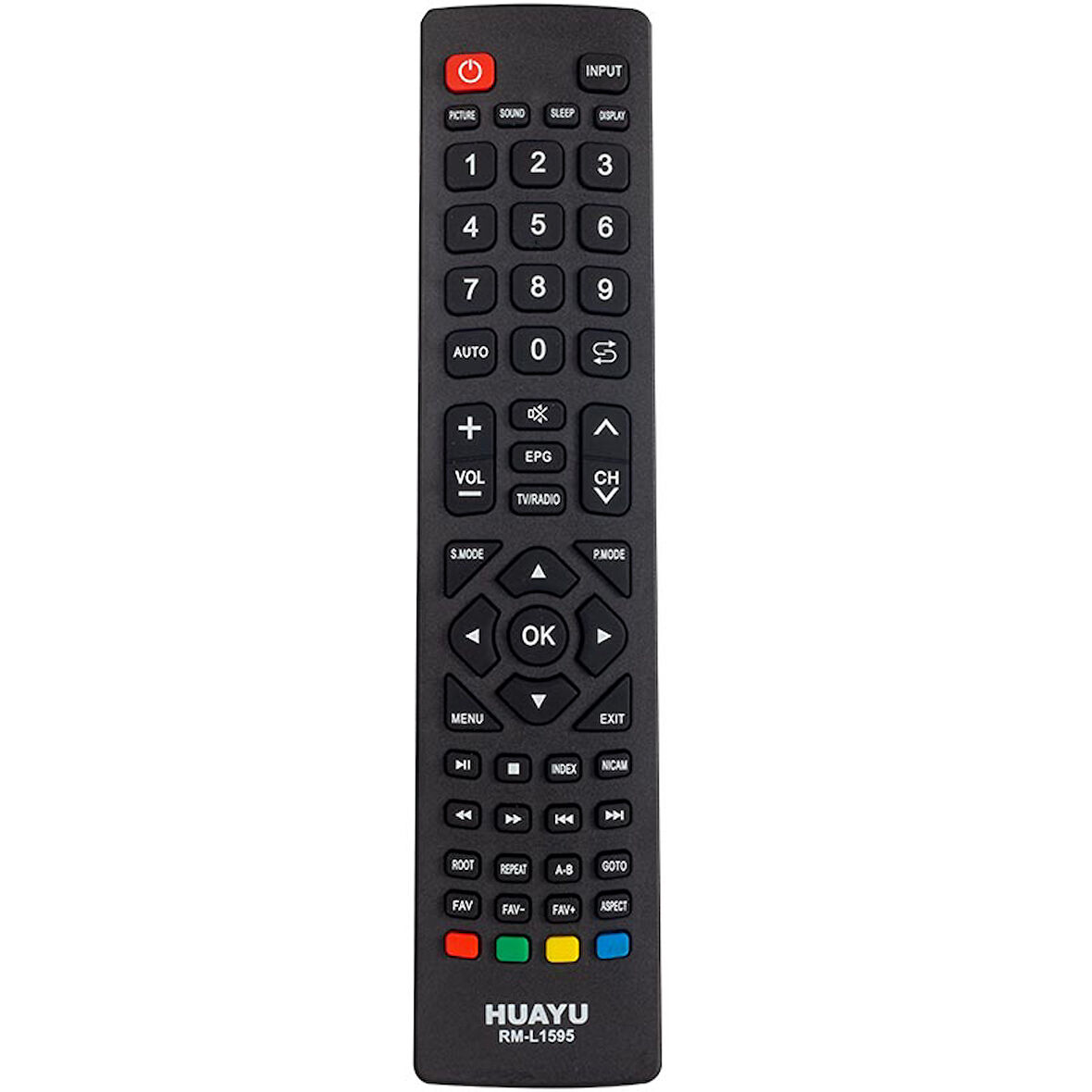 RM-L1595 TELEFUNKEN LCD-LED TV UNIVERSAL KUMANDA AMBALAJLI 