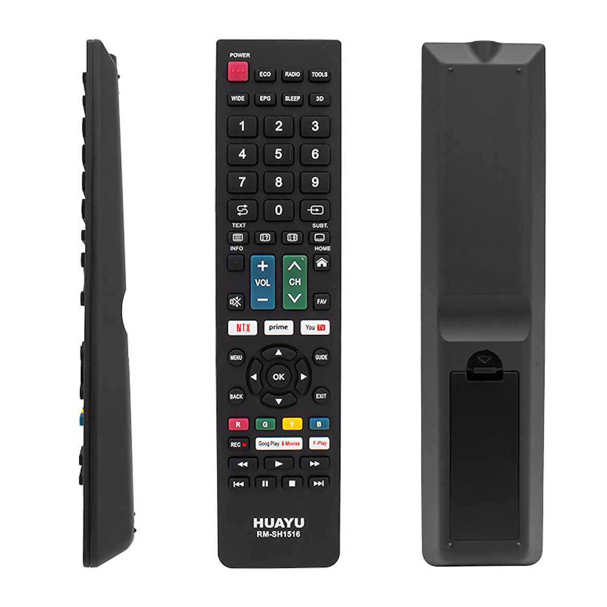 KL RM-SH1516 SHARP NETFLIX- YOUTUBE- PRIME VIDEO TUŞLU UNIVERSAL LCD-LED TV KUMANDA 