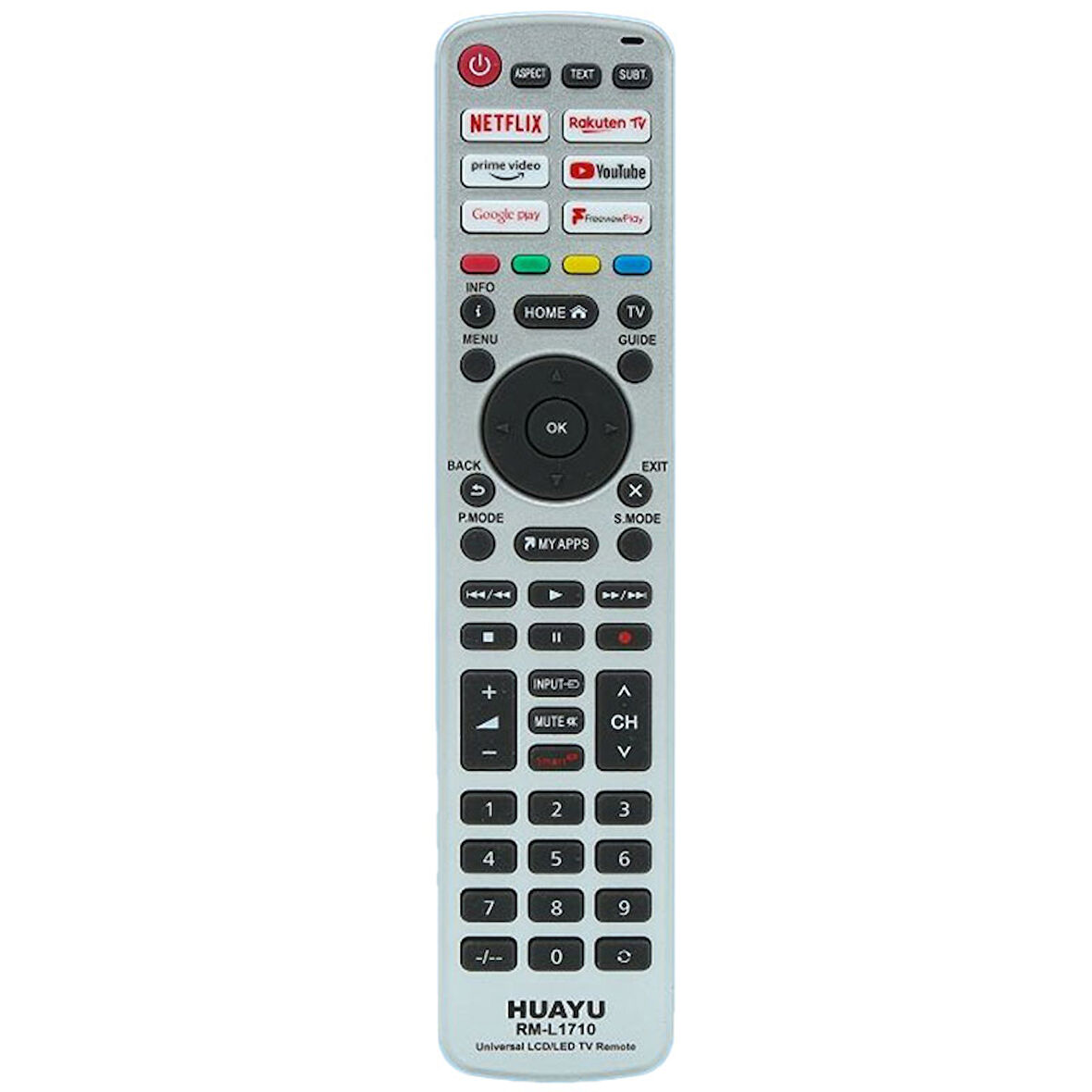 KL RM-L1710 UNIVERSAL NETFLIX-PRIME VIDEO-YOUTUBE-RAKUTEN TV-GOOGLE PLAY TUŞLU LCD LED TV KUMANDASI 