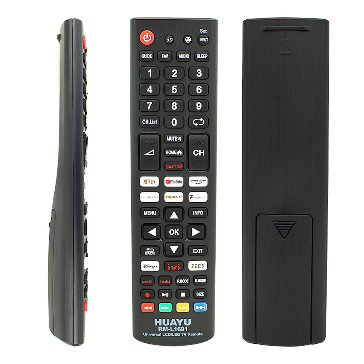 KL RM-L1691 NETFLIX-YOUTUBE-GOOGLE PLAY TUŞLU UNIVERSAL LCD LED TV KUMANDA 