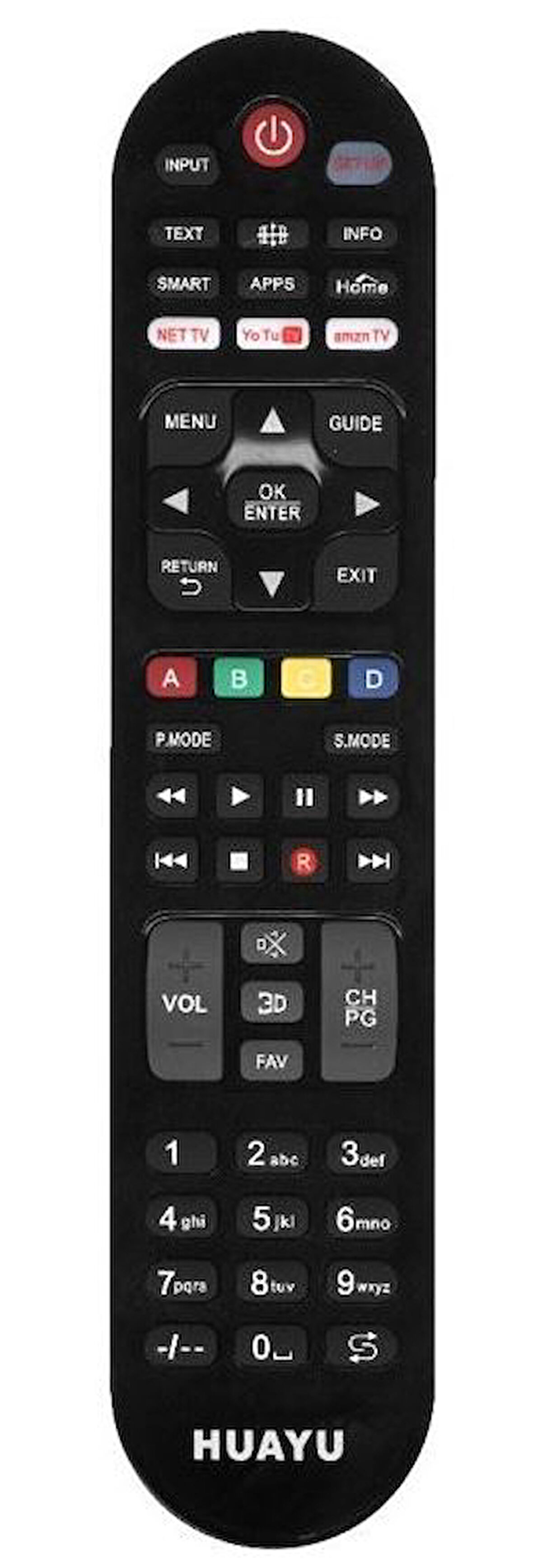 KL URC1517 NETFLIX-YOUTUBE-AMAZON TUŞLU LCD LED TV UNIVERSAL KUMANDA 