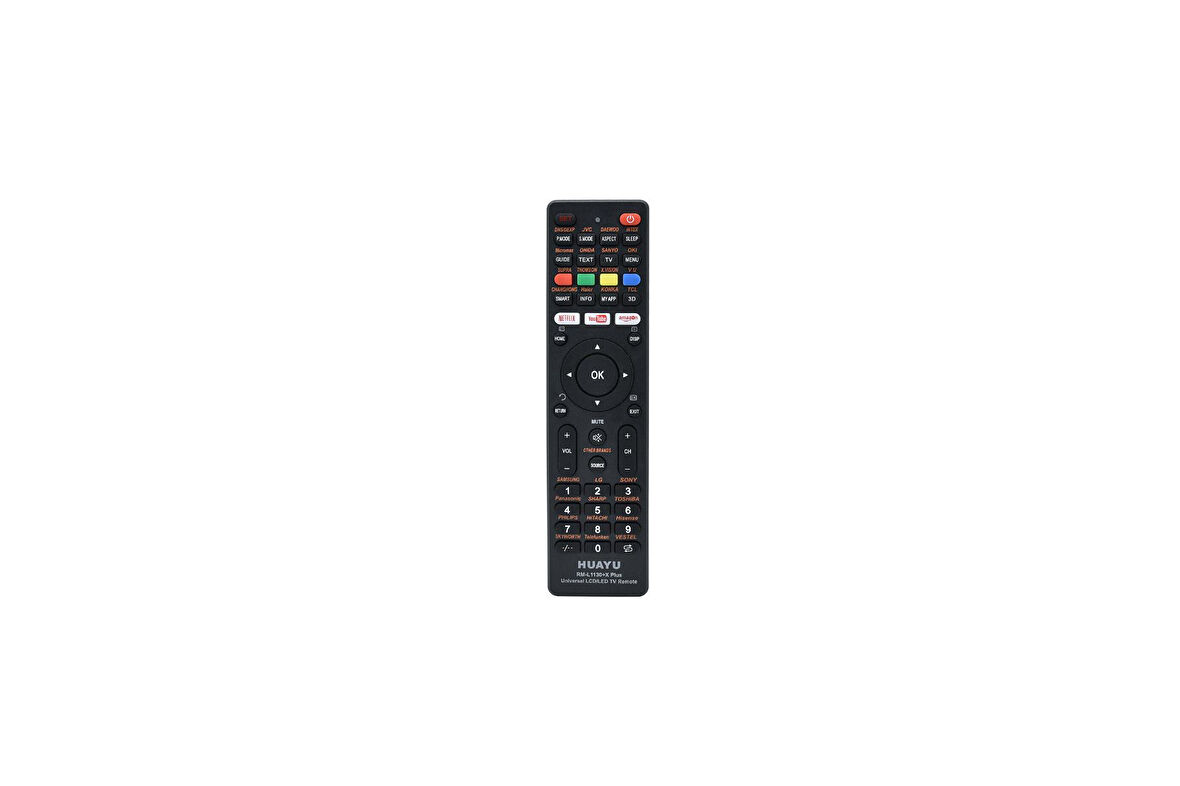 KL RM-L1130+X PLUS SİYAH UNIVERSAL LCD LED TV KUMANDA 