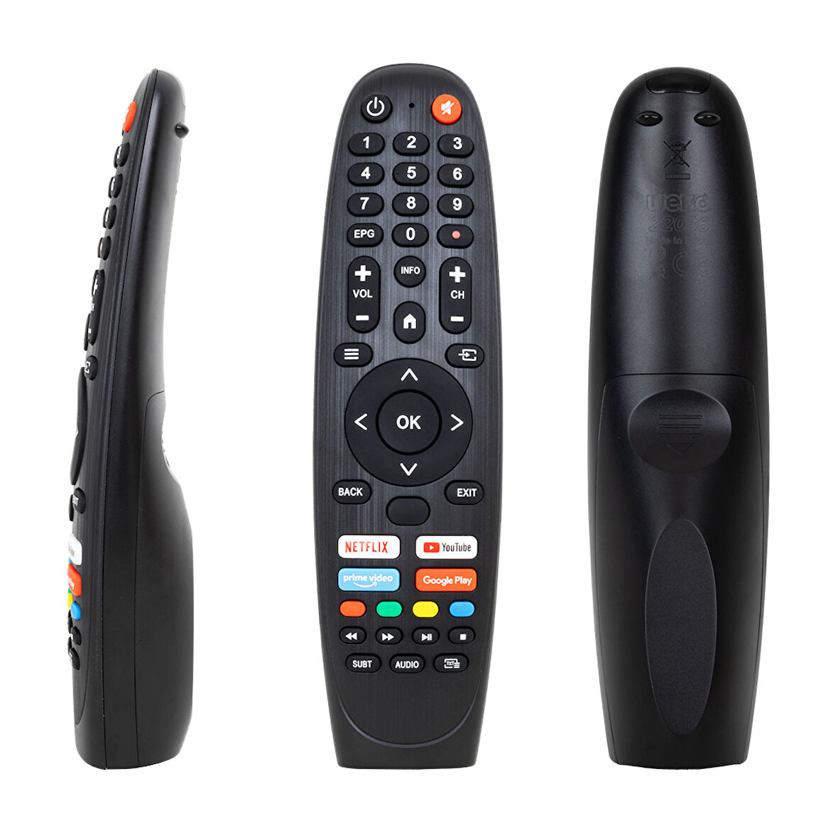 KL ONVO-PROFİLO-SABA NETFLIX-YOUTUBE-GOOGLE PLAY-PRIME VIDEO TUŞLU SES KOMUTSUZ LCD LED TV KUMANDA 