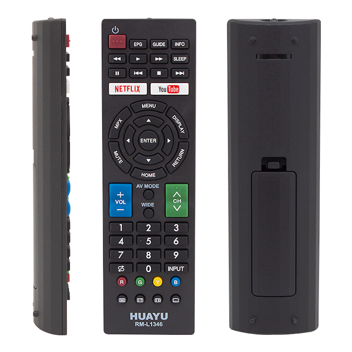 KL SHARP RM-L1346 NETFLIX VE YOUTUBE TUŞLU LCD-LED TV KUMANDA BLİSTERLİ 