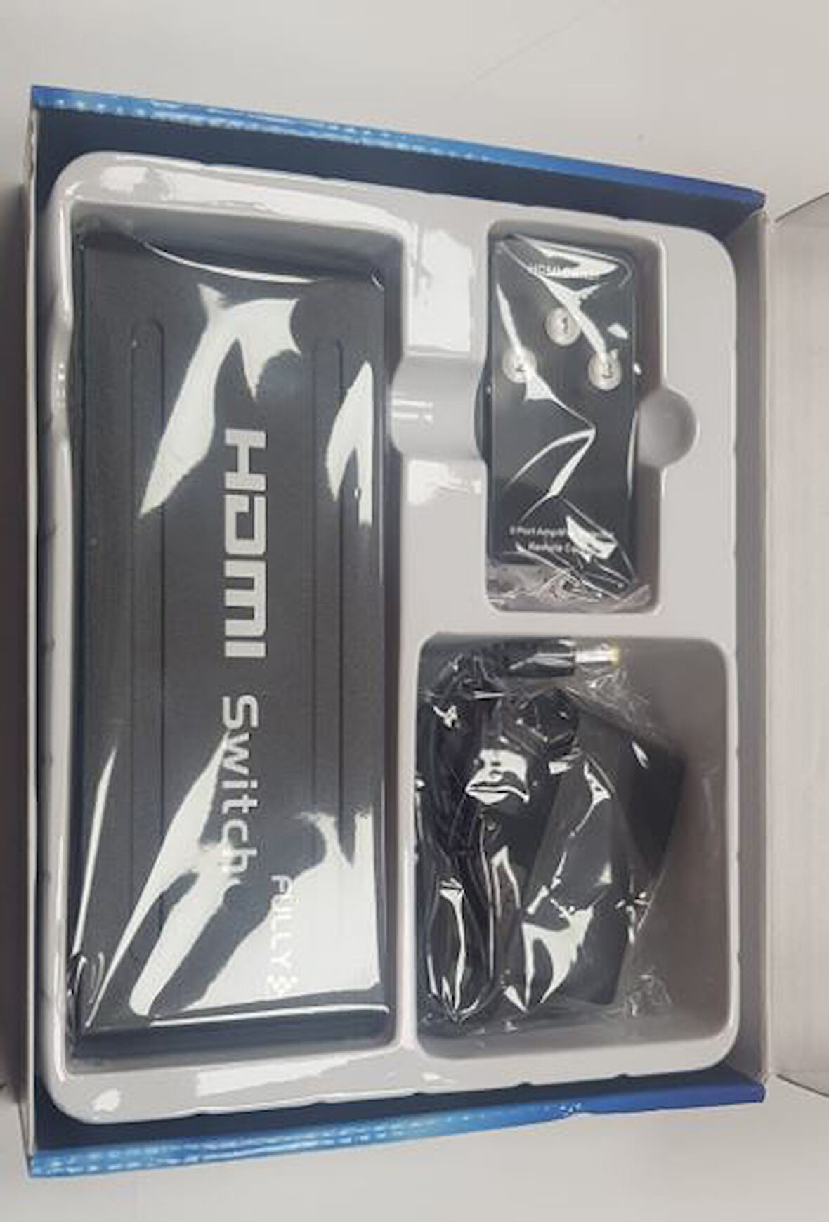 G-538H 3 GİRİŞ 1 ÇIKIŞ HDMI SWITCHER TOPLAYICI METAL KASA ADAPTÖRLÜ 
