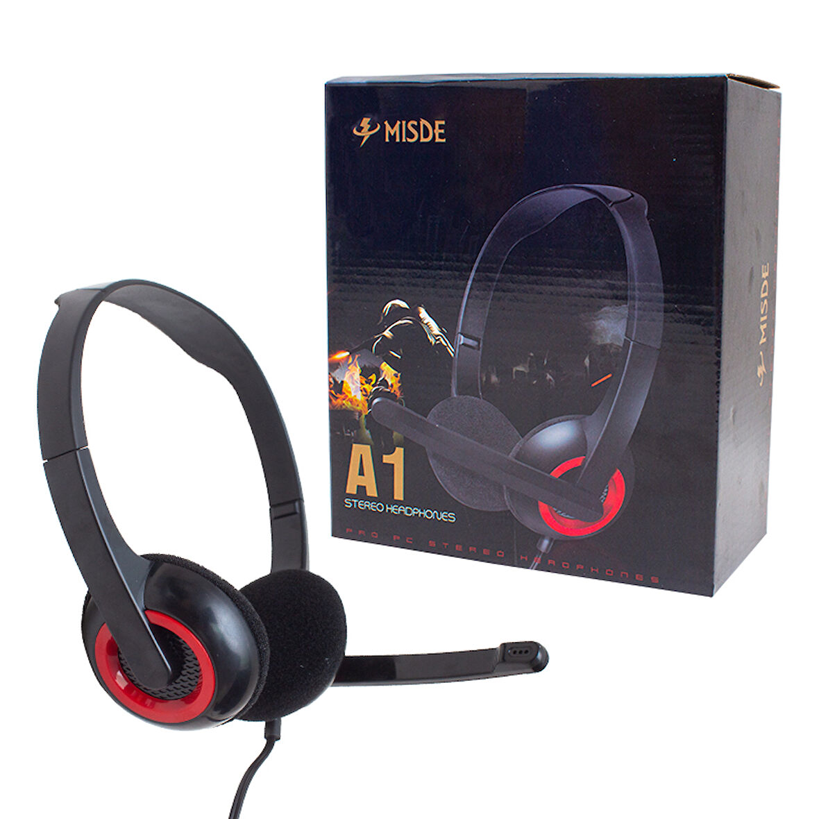 MAGICVOICE A1 3.5 MM AUX GİRİŞLİ KULAKÜSTÜ MİKROFONLU KULAKLIK 