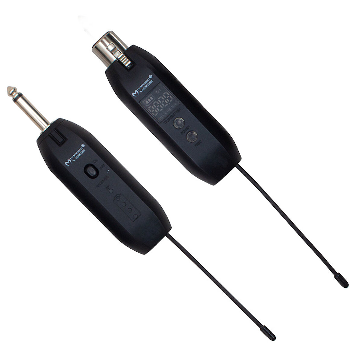 MAGICVOICE MV-19587 UHF GİTAR TİP KABLOLU MİC İ KABLOSUZ ÇEVİRİCİ ( MİC XRL Lİ) 