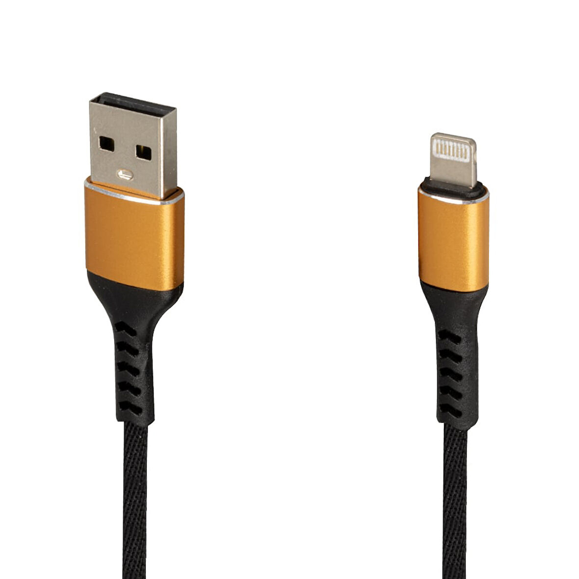 WK-22025 USB TO LIGHTNING ÖRGÜLÜ SİYAH ŞARJ KABLOSU (NO:14) 