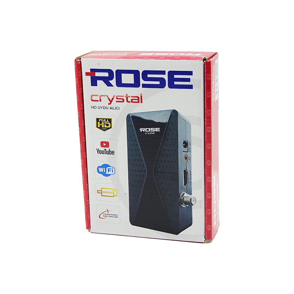 CRYSTAL FULL HD UYDU ALICISI  1080P - HDMI - WİFİ - AV - YOUTUBE 