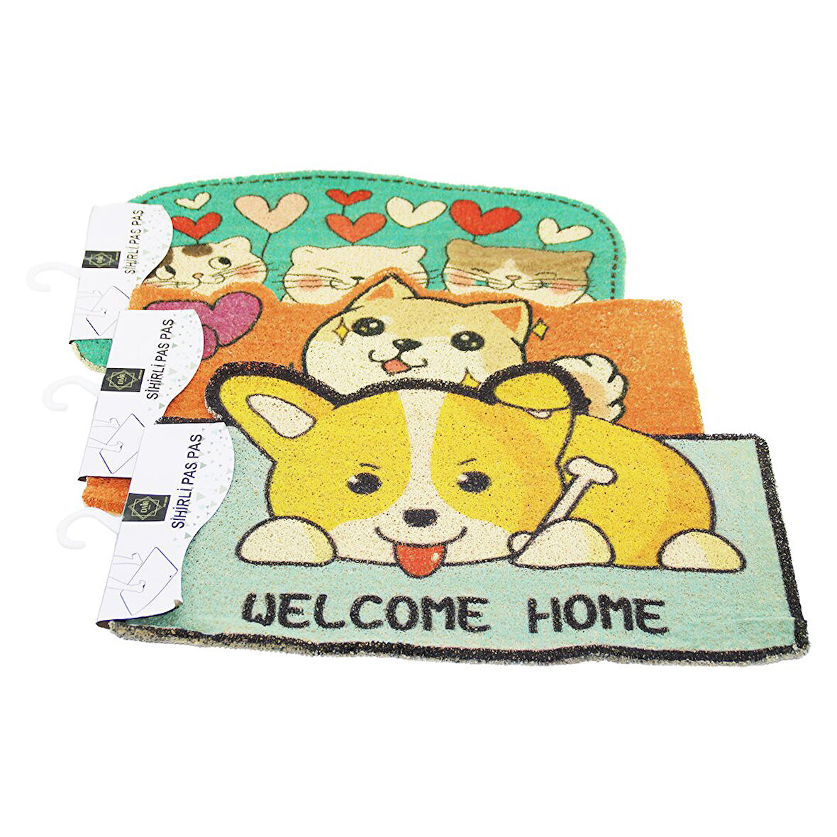 HAYVAN FİGÜRLÜ   37X57CM   KAUÇUK PLASTİK  KAPI PASPASI 