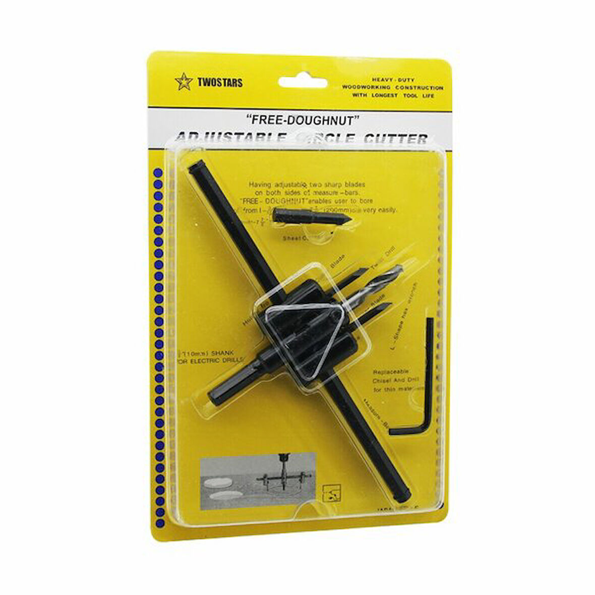 AYARLI  ALÇI PANÇ DELME 2 BIÇAK  1-3 İNÇ/16 30MM - 7-7 İNÇ/8 200MM - 1 İNÇ/8 3MM - 2 İNÇ 50MM 