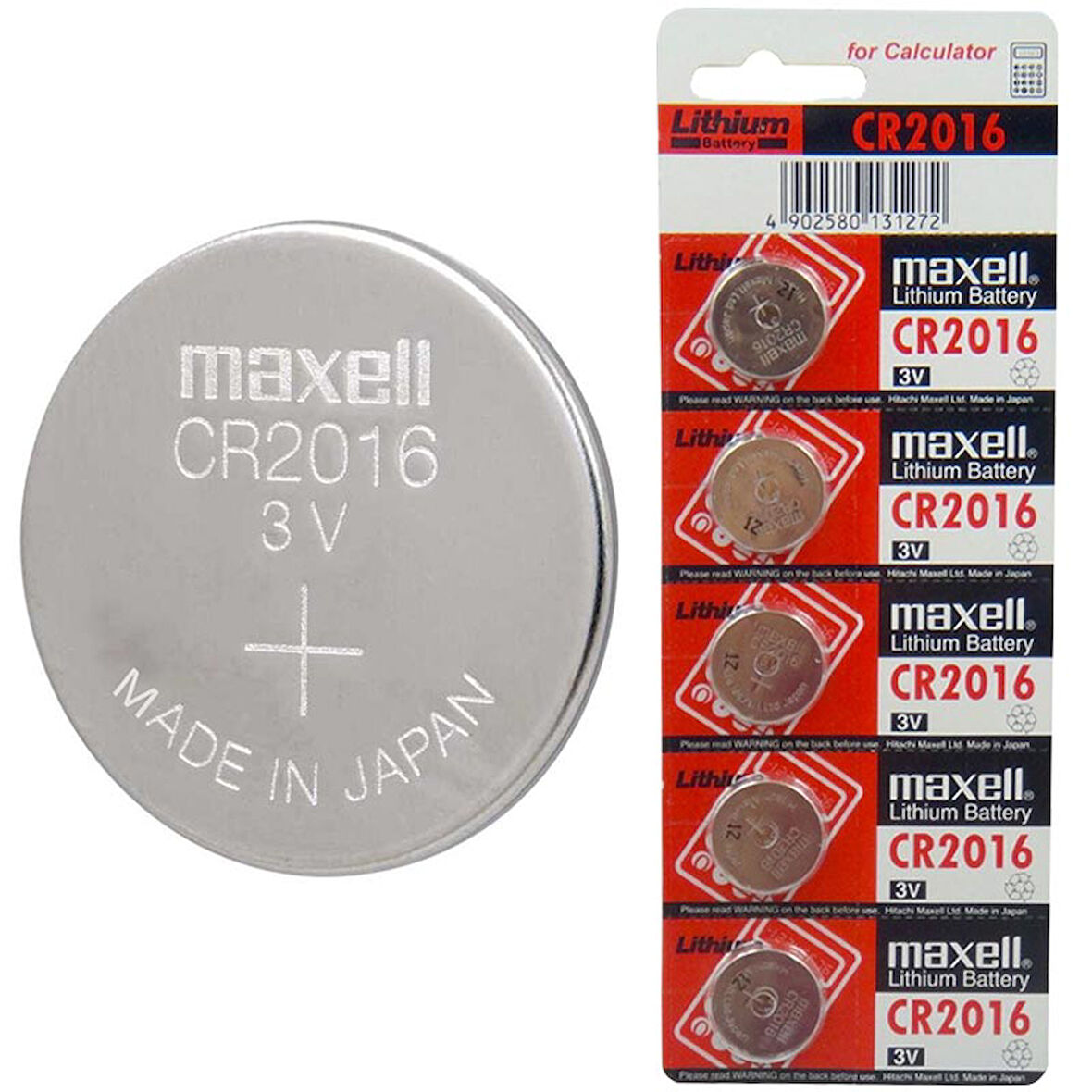 MAXELL CR2016 3V LITYUM PARA PİL 5Lİ PAKET 