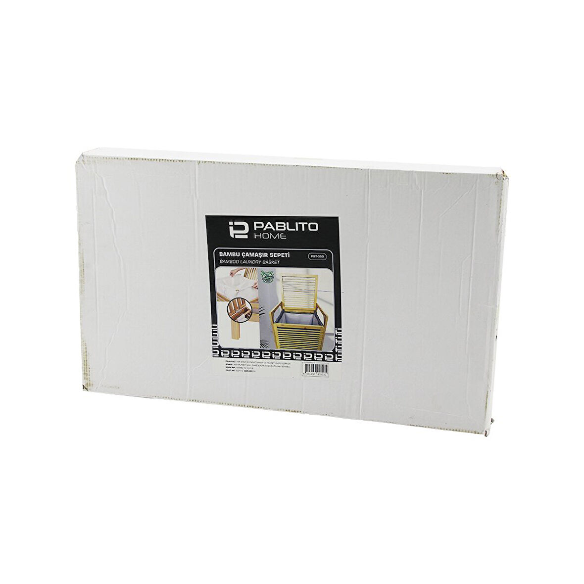 AHŞAP BAMBU KİRLİ ÇAMAŞIR SEPETİ - KUMAŞ ÇANTALI SEPET=40X35X44CM  KOL=16CM+44=Y=60CM (4727)