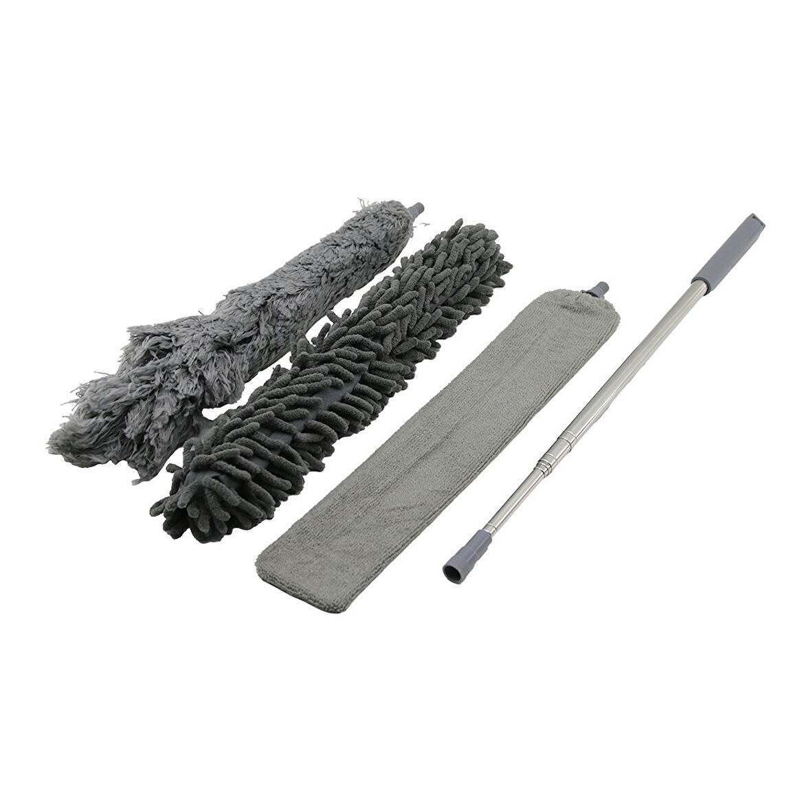 3PCS PÜSKÜL- MAKARNA- DÜZ TOZ ALMA SET ESNEK BAŞLI-43CM  UZAYAN SAPLI=43-205CM BRKT-910200 (4727)