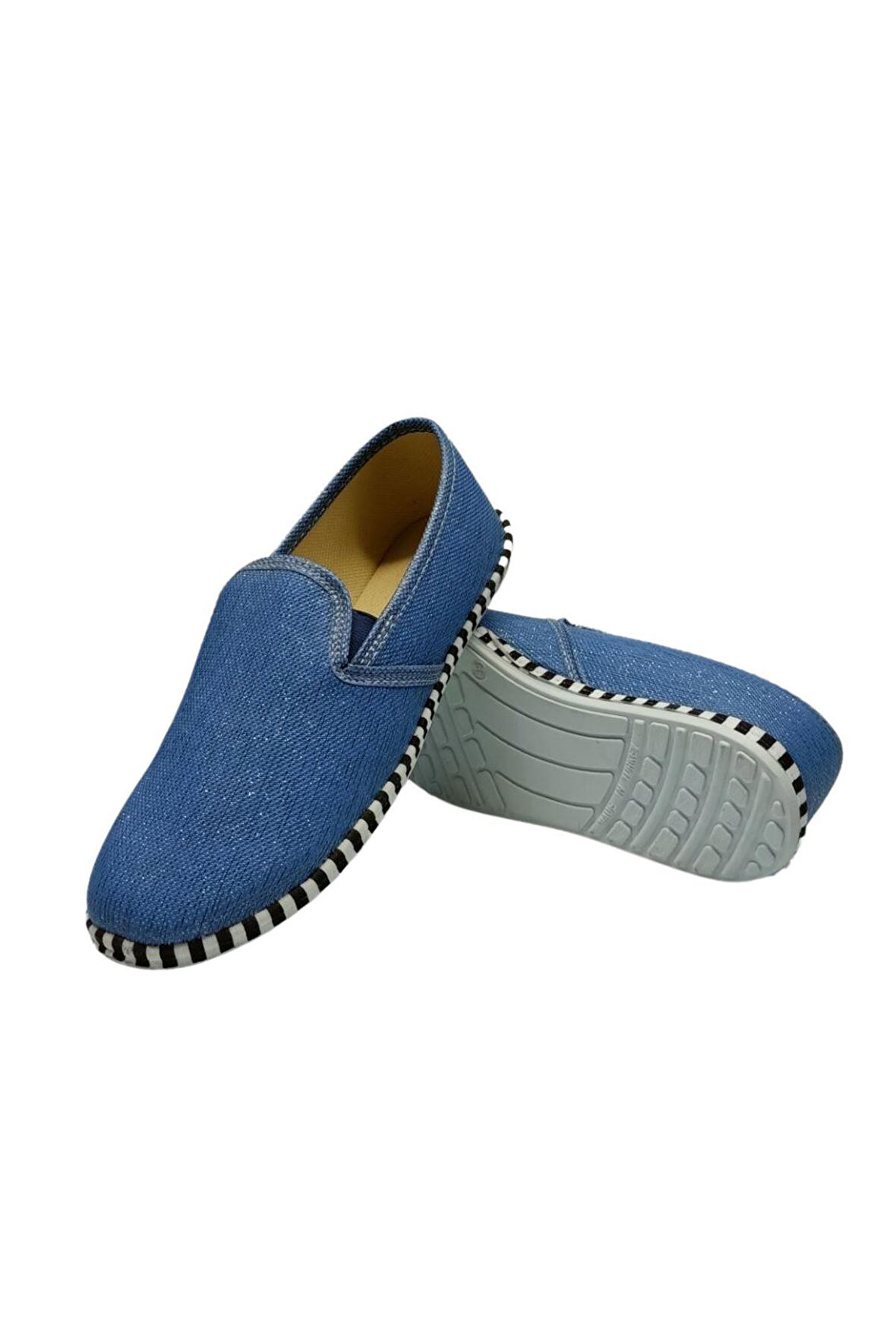 SİA ÇANTA KAPLAN ŞIK & SİMLİ NEFES ALABİLEN ESNEK RAHAT KUMAŞ DÜZ TABAN Kadın BABET YÜRÜYÜŞ AYAKKASI