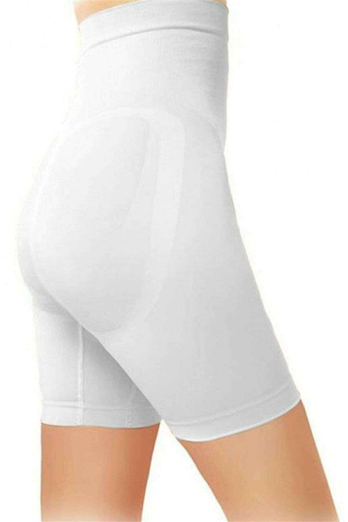 Kadın Beyaz Dikişsiz Silikonlu Şekillendirici Korse 880