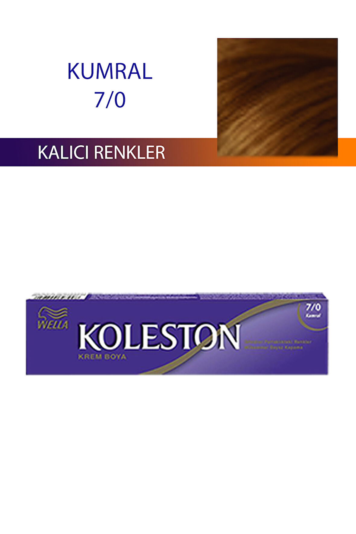 Tüp Boya Saç Boyası Kumral 7/0