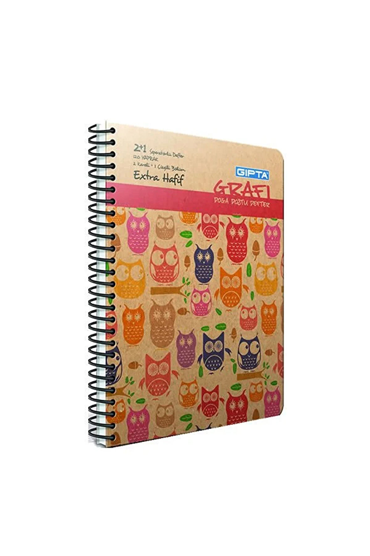 Grafi 17x24 120 Yaprak 2+1 Sert Kapaklı Defter