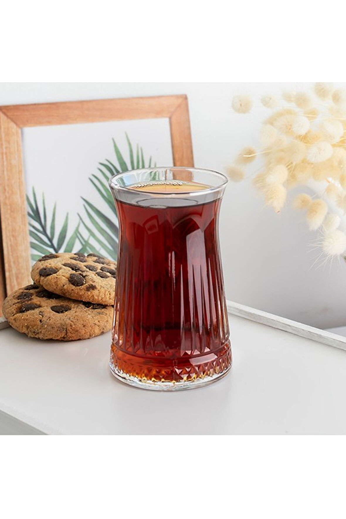 Elegance Desenli Cam Çay Bardağı Seti 150 ml 6'lı -81310