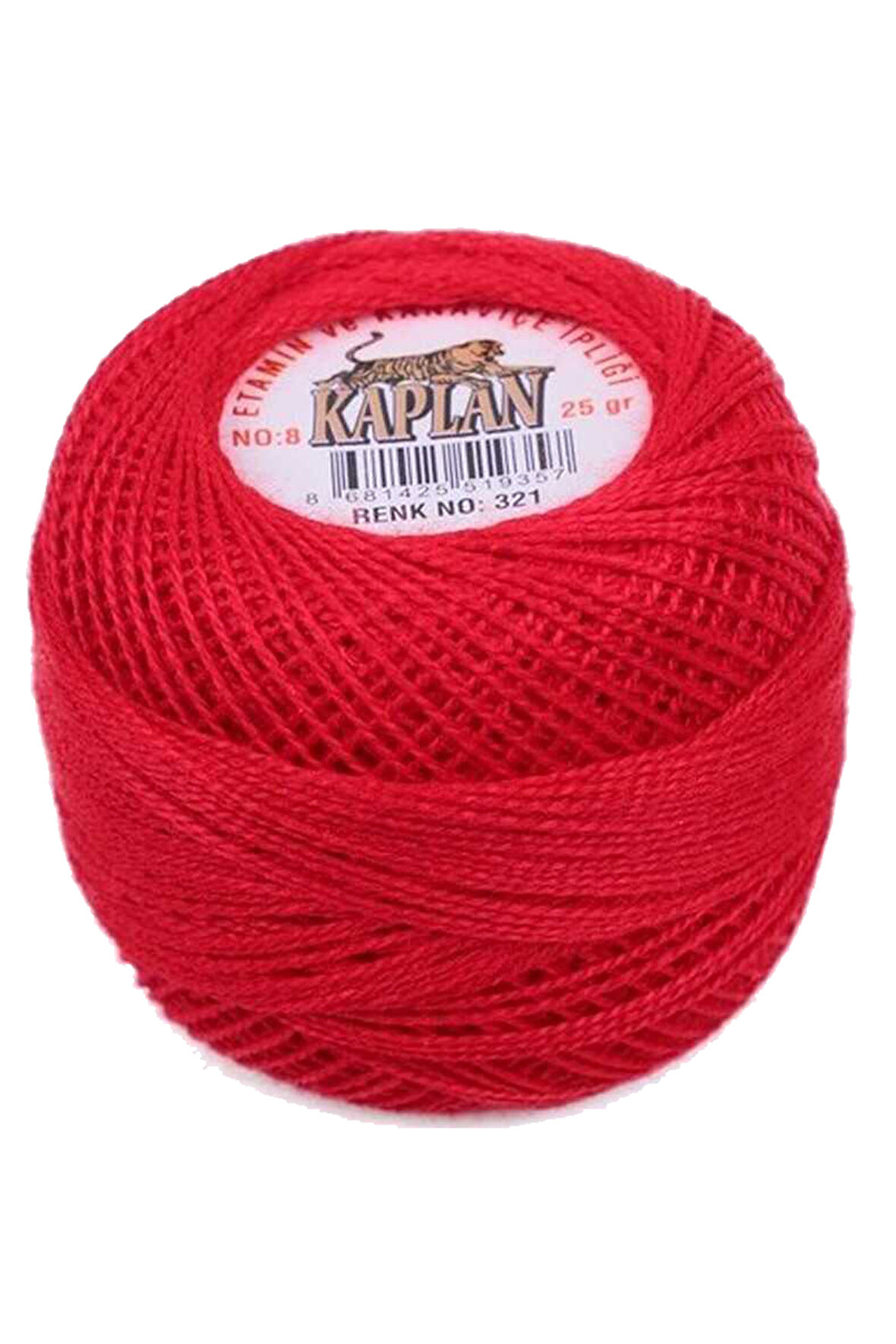 Kaplan Etamin Ve Kanaviçe İpi 8 No Kod/Renk: 321 - 