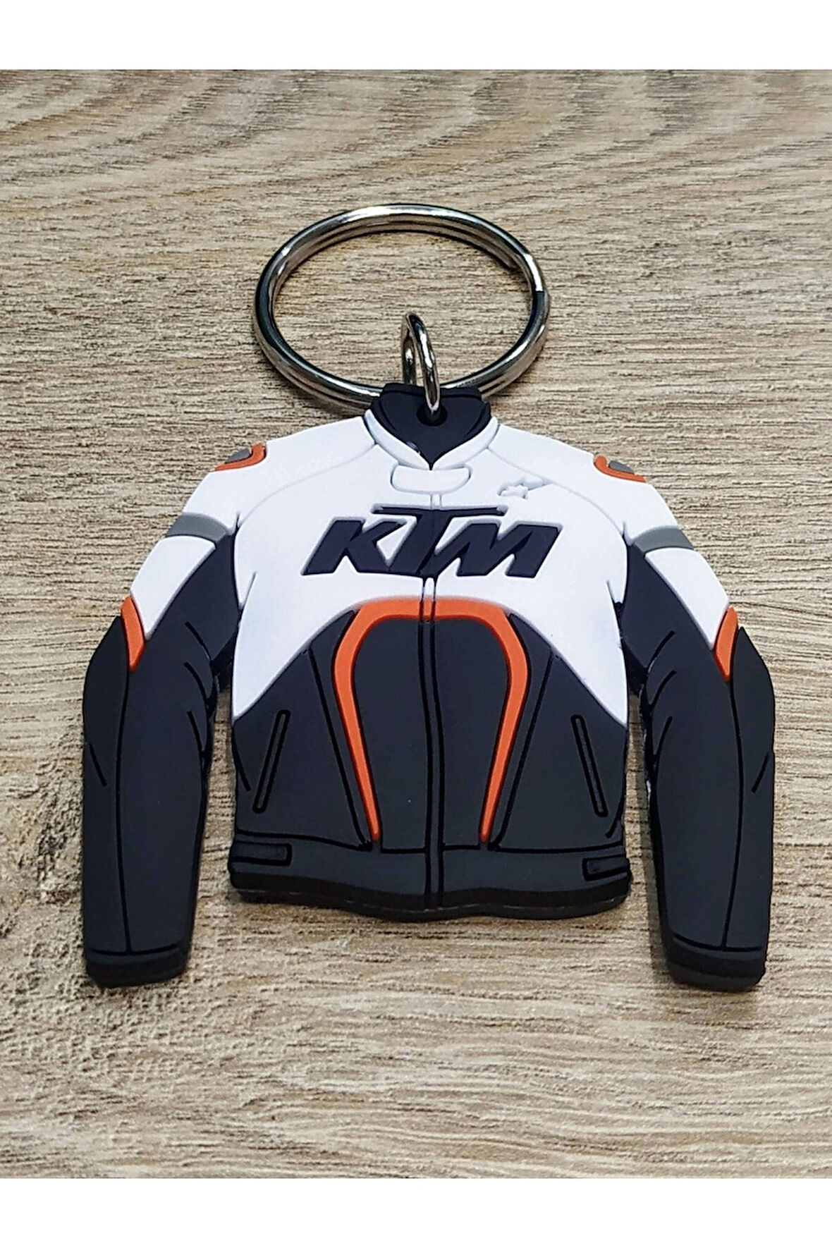 Ktm Motorcu Montu Şeklinde Anahtarlık 6x6 Cm Hediyelik Süs