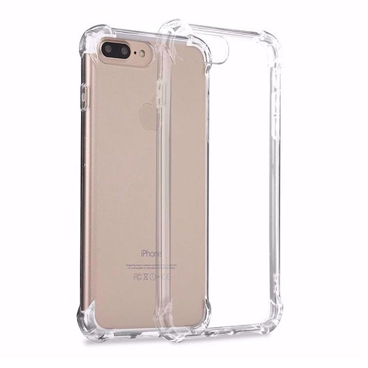 Smcase iPhone 7 Plus Darbe Koruma Silikon Kılıf  Nano Ekran Koruyucu