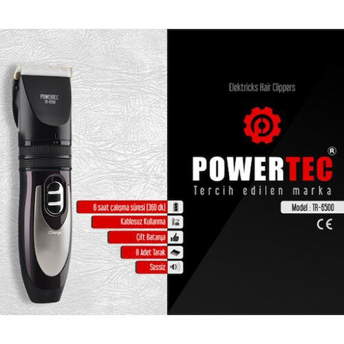 ŞARZLI TRAŞ MAKİNESİ 2 BATARYA TR-6500  GO5060Gok110348