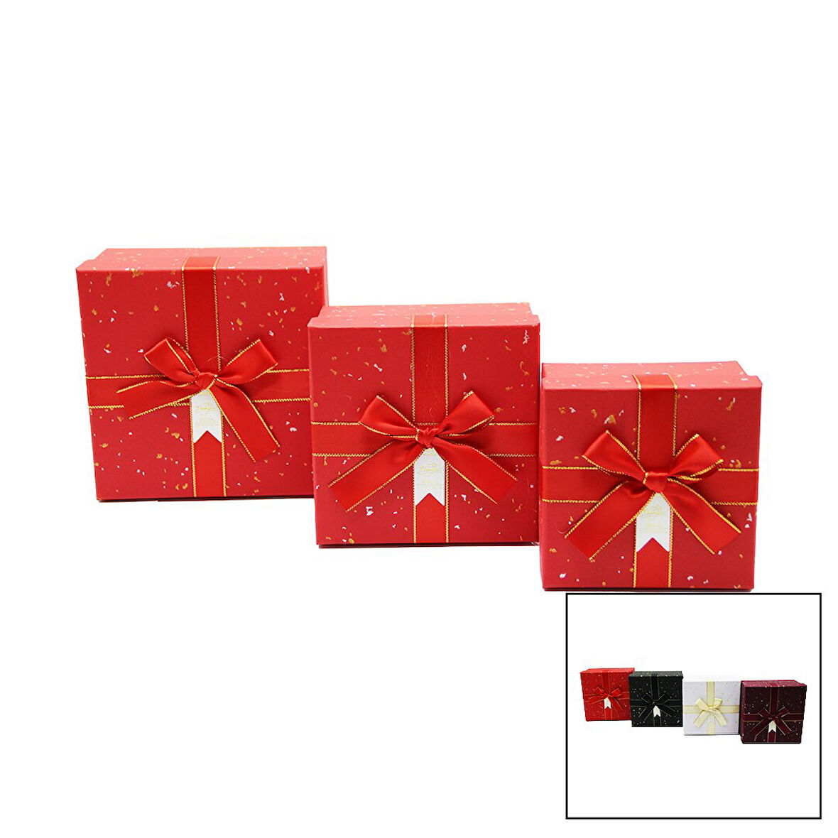 3 LÜ KARE HEDİYE KUTUSU  GO5060Gok120450