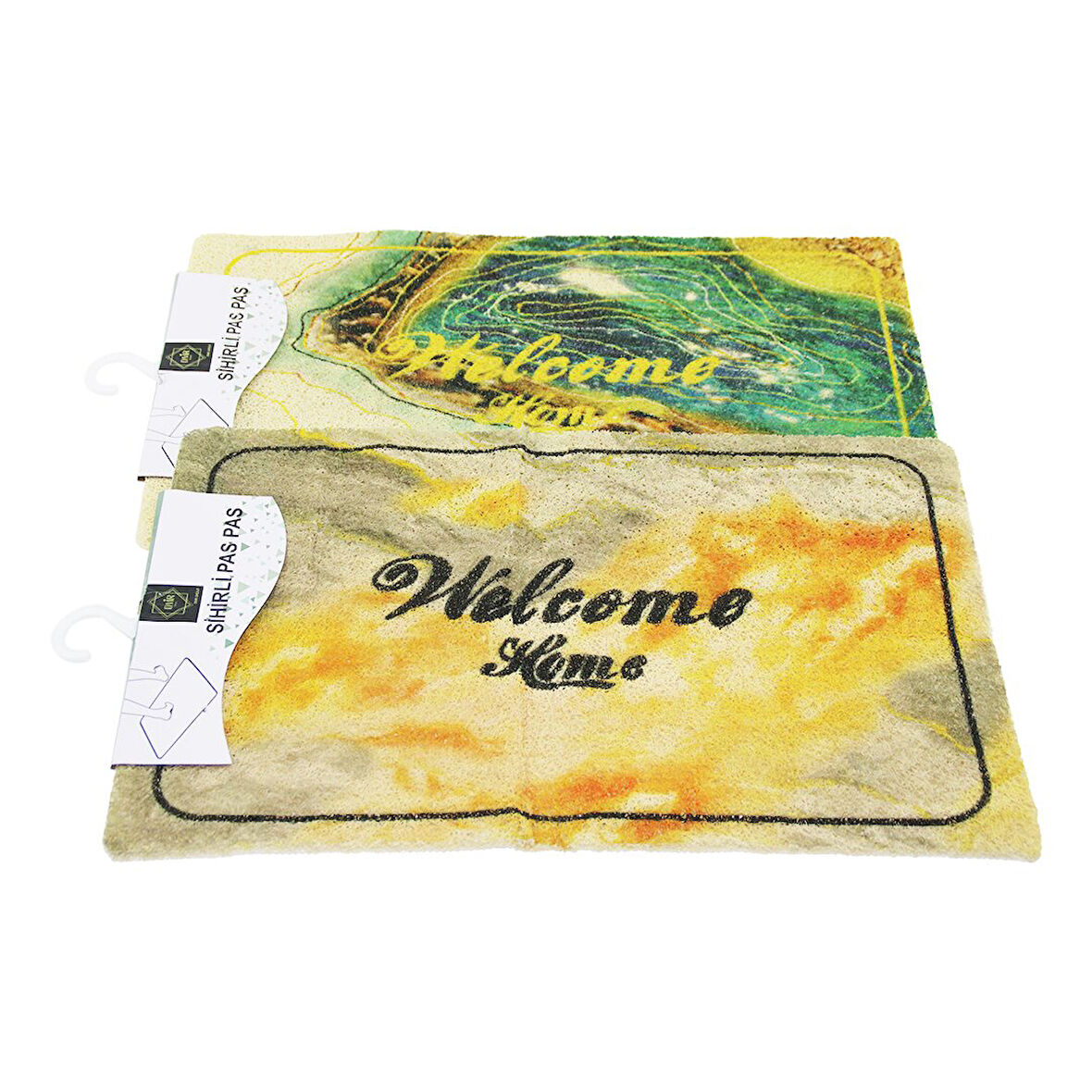 DESENLİ - WELCOME HOME   37X57CM   KAUÇUK PLASTİK  KAPI PASPASI  GO5060Gok210845