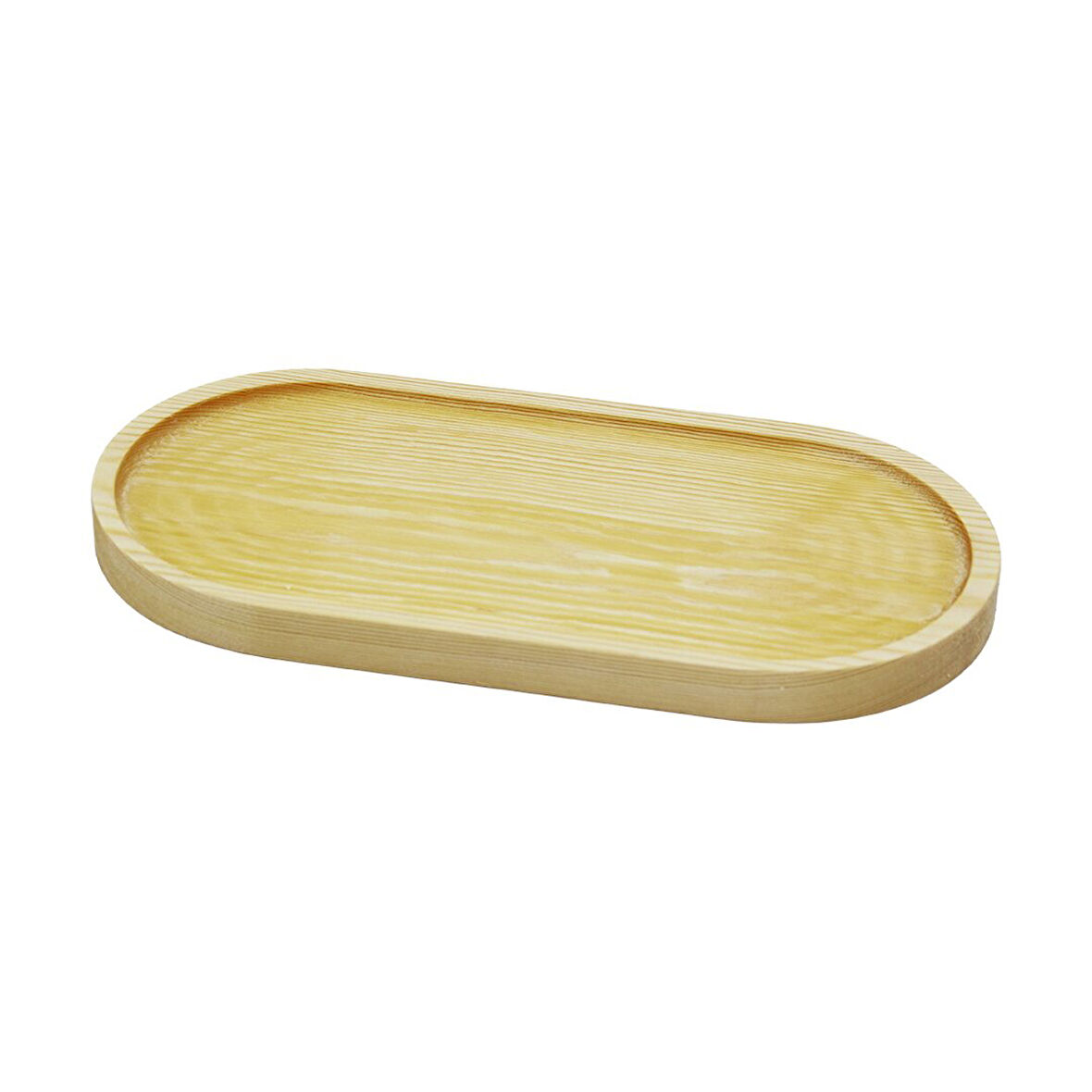 OVAL   AÇIK RENK=SADE  AHŞAP YAĞDANLIK ALTLIK  25X12.5CM  GO5060Gok223031