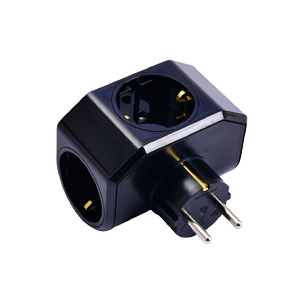 SİYAH YONCA PLUS 3LÜ TOPRAKLI PRİZ FİŞ 04-ZM  GO5060Gok101113