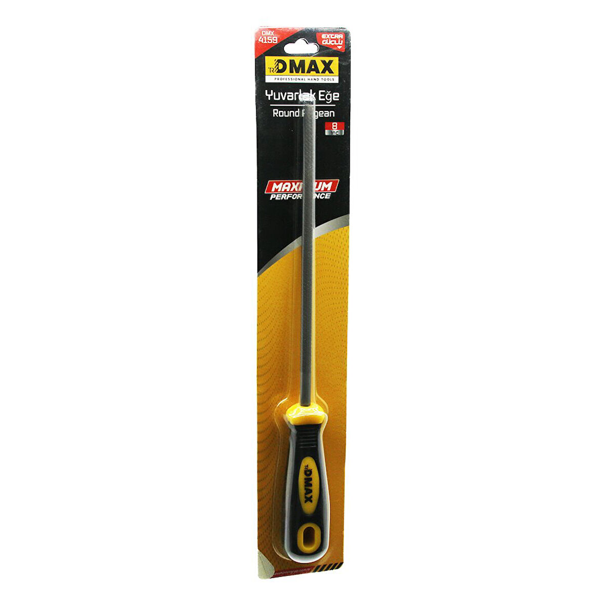 8 İNÇ YUVARLAK  METAL EĞE TÖRPÜ  PLASTİK SAPLI (5060)