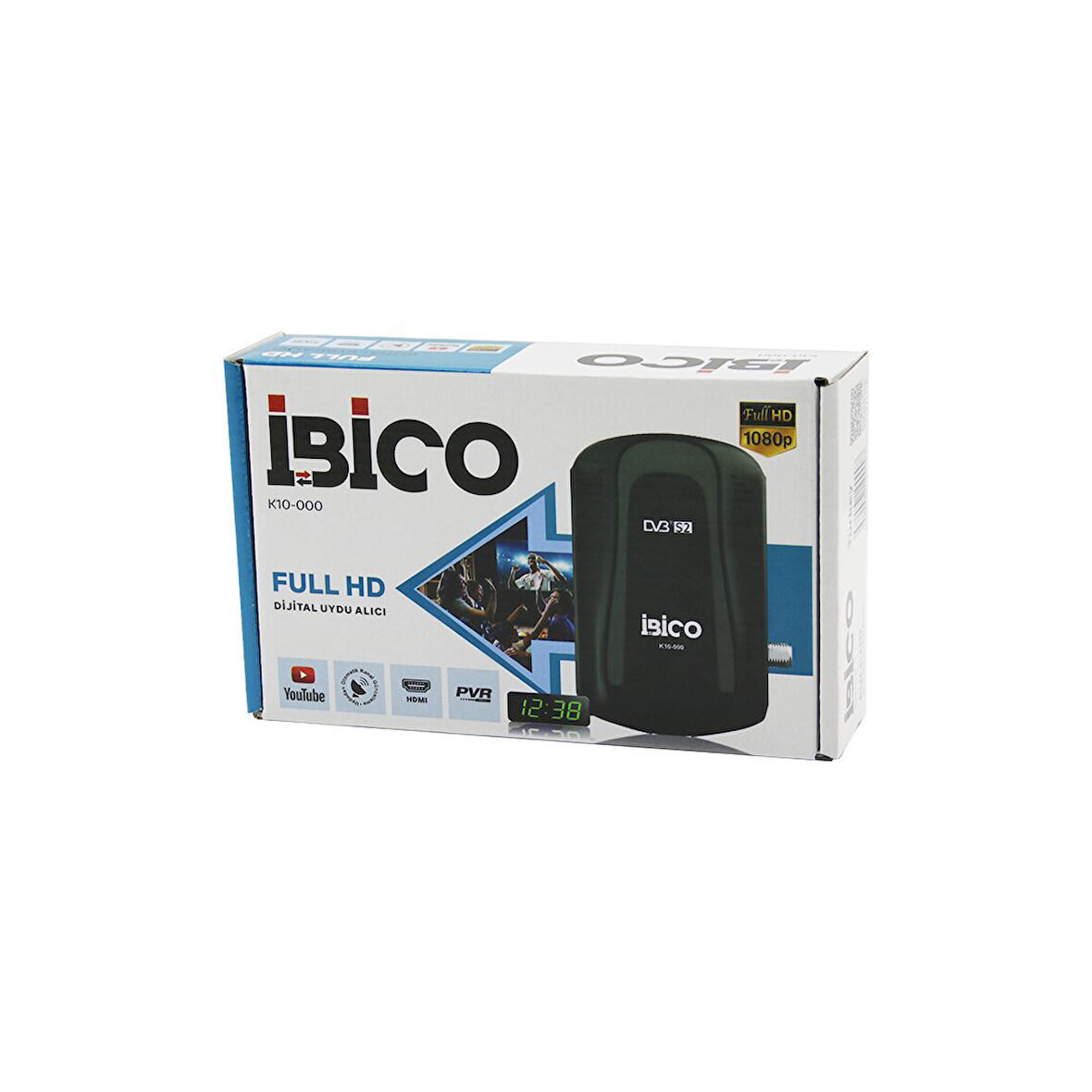 FULL HD DİJİTAL UYDU ALICISI HDMI - AV - Rs232 WİFİ - YOUTUBE 1080P OTOMATİK KANAL GÜNCELLEME K10-000 (5060)