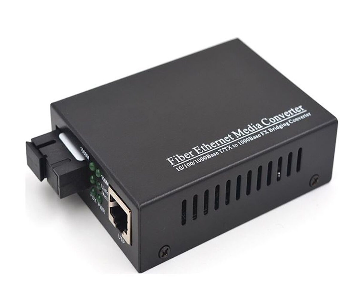 1000 MBPS 200 METRE FİBER OPTİK ETHERNET MEDIA KONVERTÖR (5060)