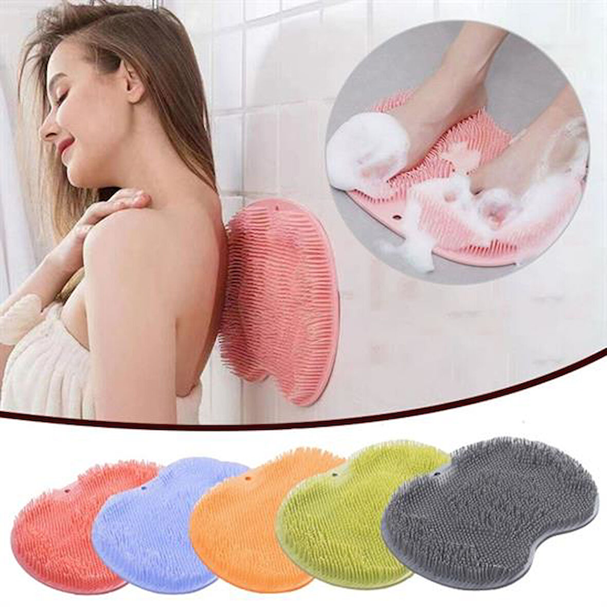 Çok Amaçlı Esnek Yumuşak Banyo El Ayak Vücut Plastik Duş Matı Plastik Banyo Matı (5060)