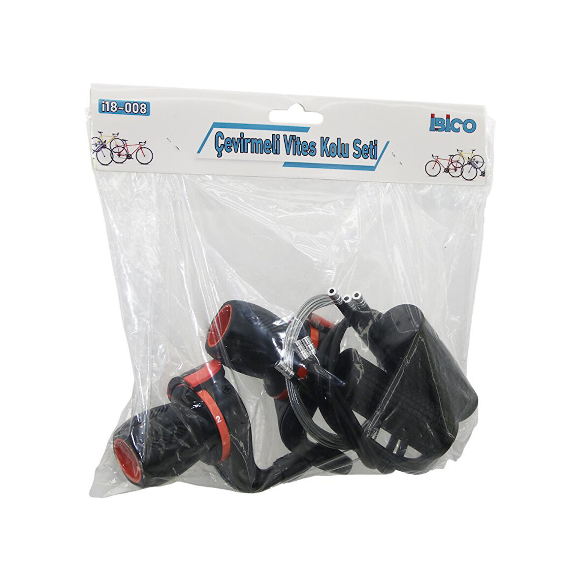 ÇEVİRMELİ BİSİKLET VİTES KOLU SETİ 2PCS VİTES KOLU - 2PCS ELCİK - TEL - TEL KORUYUCU KANAL KABLO (5060)