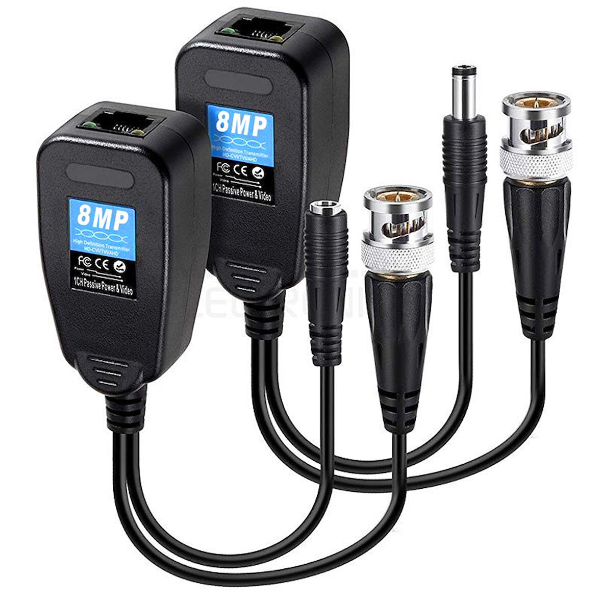 BNC TO RJ45 VIDEO BALUN + POWER KONNEKTÖR (5060)