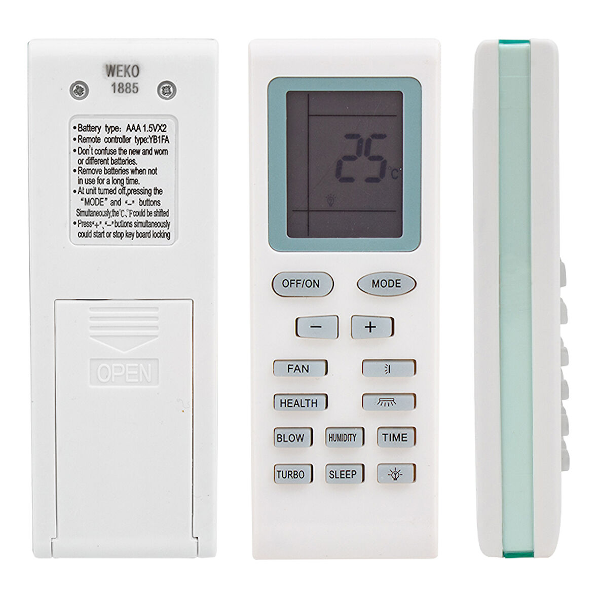 GREE YB1FA KLİMA KUMANDASI (5060)